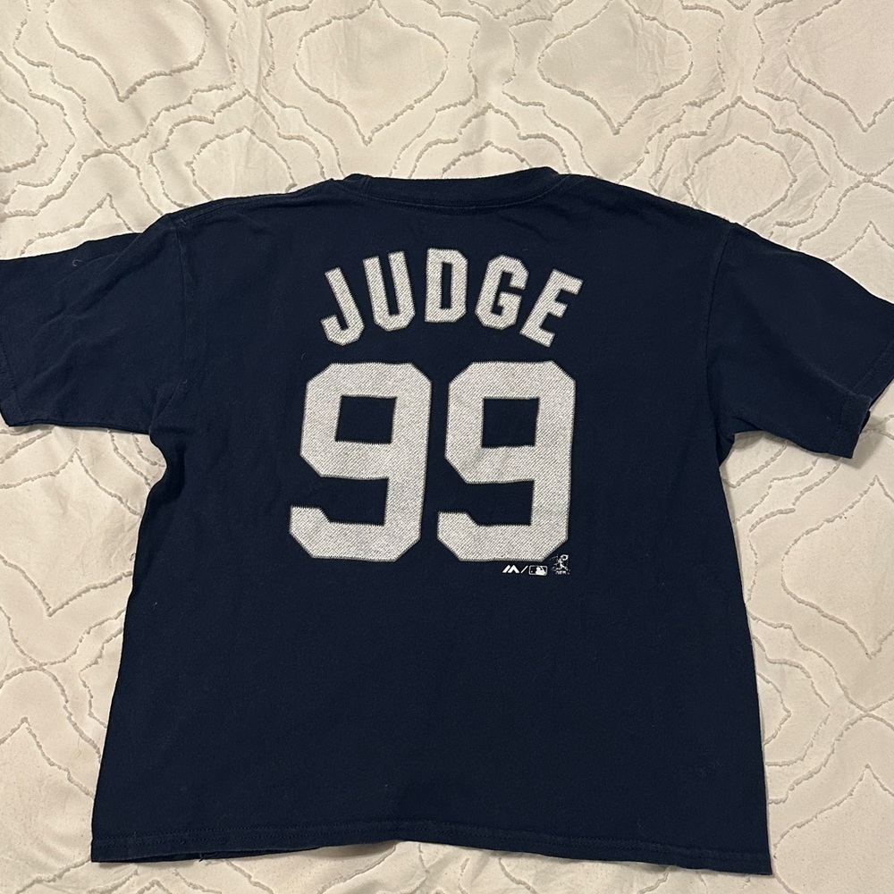 Kids Navy Aaron Judge Tee